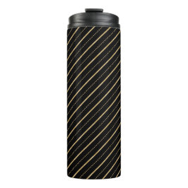 Linien & Dots Gold Thermosbecher