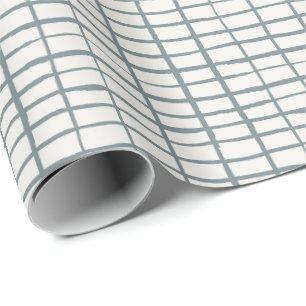 Linien kariert einfache geometrische Minimalist Geschenkpapier