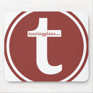 Linien Mousepad (rot auf Weiß)