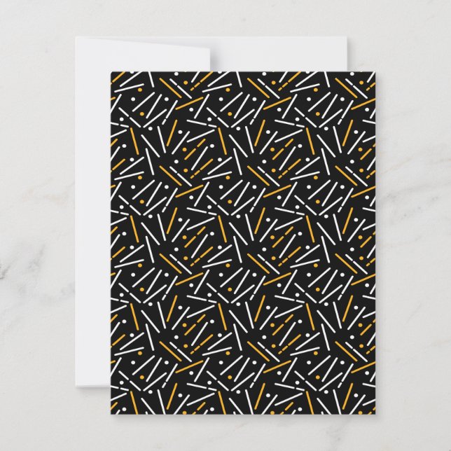 Linien Muster 4 Mitteilungskarte (Vorderseite)