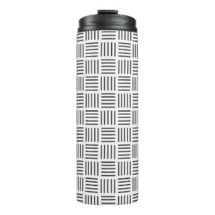 Linien quadriert thermosbecher