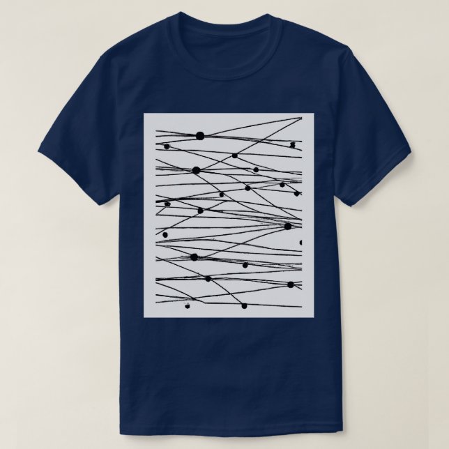 Linien und Punkte 5 T-Shirt (Design vorne)