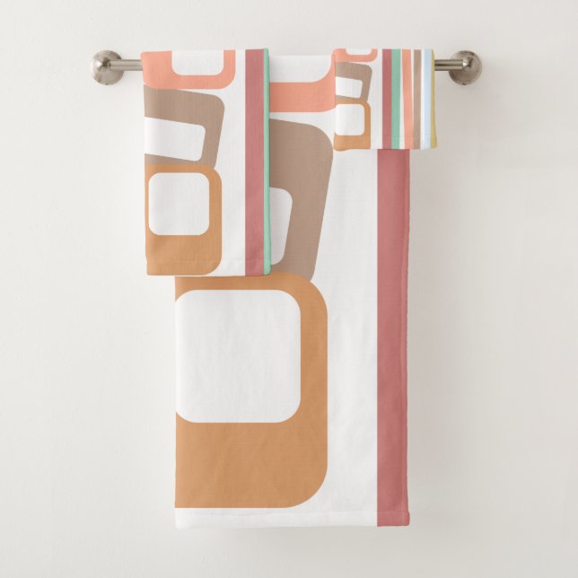 Linien und Rechtecke Badhandtuch Set (Insitu)