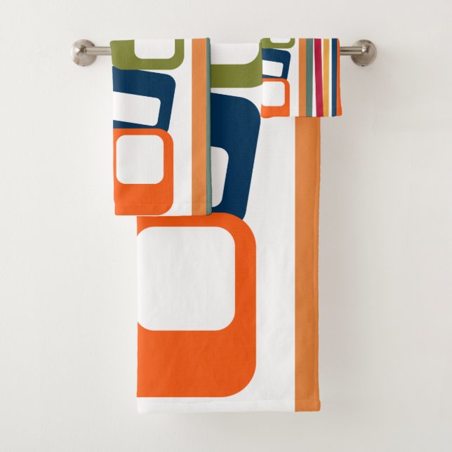 Linien und Rechtecke Badhandtuch Set (Insitu)