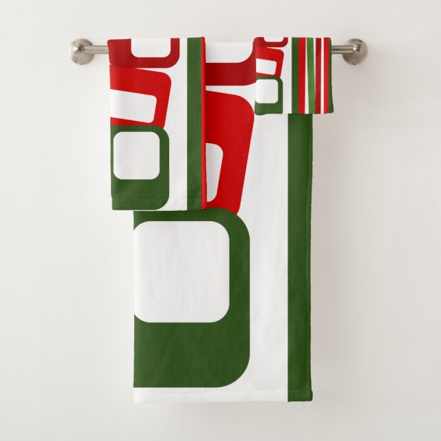 Linien und Rechtecke Badhandtuch Set (Insitu)