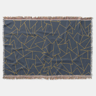 Linienblau und Goldgeometrie Decke