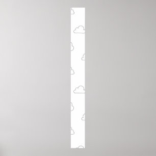 Linienkunst, Alabaster-Sockel-Schild Poster