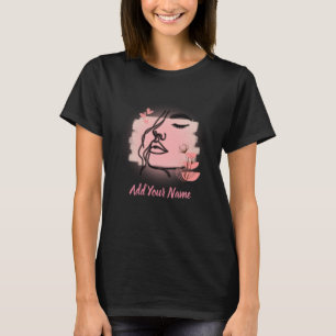 Linienkunst Gesicht T-Shirt