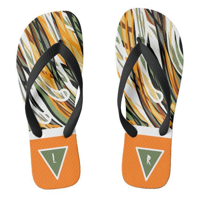 Linienmuster Flip Flops (Fußbett)