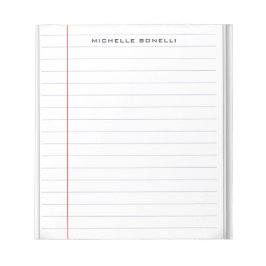 Liniertes Papier Beruflich Schlicht einfach Minima Notizblock