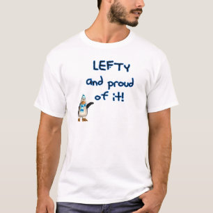 Link und stolz! Mit Pinguin im Blau u. im T-Shirt