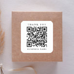 Link zur QR-Code-Website Vielen Dank Quadratischer Aufkleber<br><div class="desc">Einfach Dankeschön Aufkleber mit Ihrem QR Code Website Link. Für eine weiter gehende Anpassung dieses Designs klicken Sie bitte auf den BUTTON BLAU DESIGN TOOL oben! Matching-Elemente sind ebenfalls verfügbar.</div>