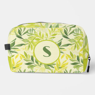 Linke grüne Blätter drucken Nähtasche schneiden Waschbeutel