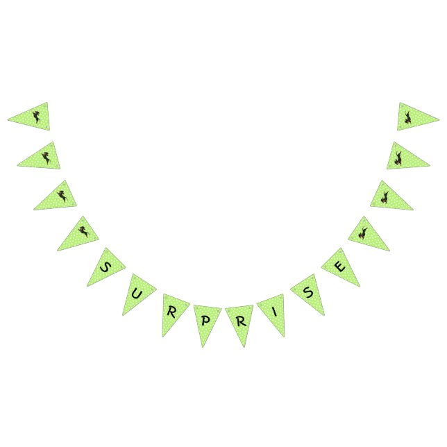 Linke grüne Dackel Bunting Party Banner (Alle)