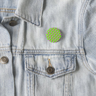 Linke Grüne und leuchtend lila Muster Desk Organi Button