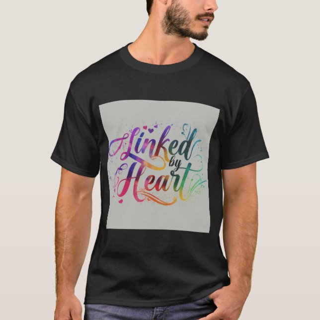 Linked by Heart T-Shirt Design (Devant)