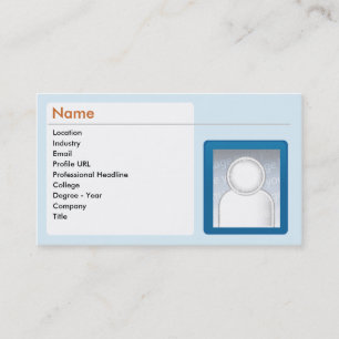 LinkedIn - Geschäft Visitenkarte