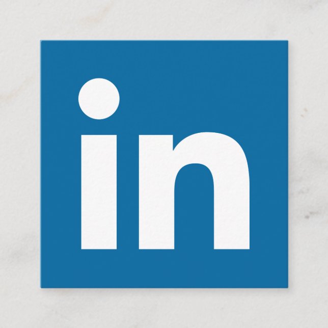LinkedIn Logo Social Media Modernes Trendgeschäft Telefonnummerkarte (Vorderseite)