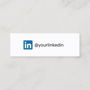 LinkedIn modernes trendy Marketing Sozialmedien Telefonnummerkarte