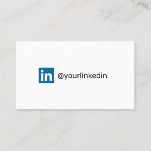 LinkedIn modernes trendy Marketing Sozialmedien Telefonnummerkarte
