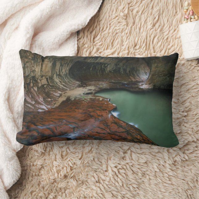 Links Gabel | Zion National Park, Utah Lendenkissen (Decke)
