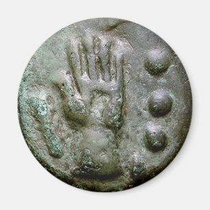 Links Hand Aes Grave Quadrans Magnet