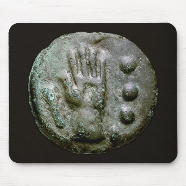 Links Hand Aes Grave Quadrans Mousepad (Vorne)