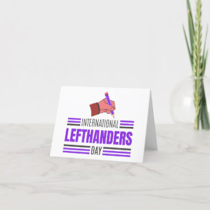 Links Handers Day Feiertagskarte