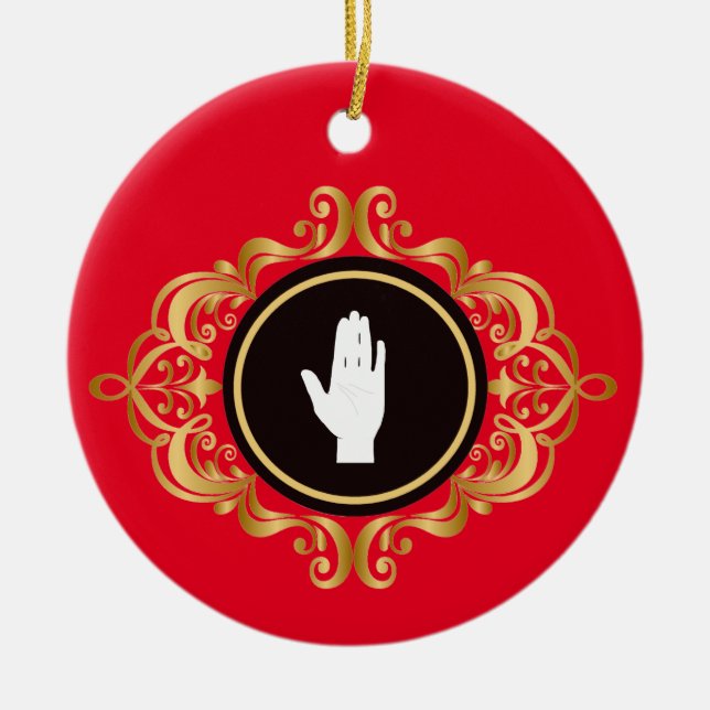 Links Handers Day Weihnachtsschmuck (Vorne)