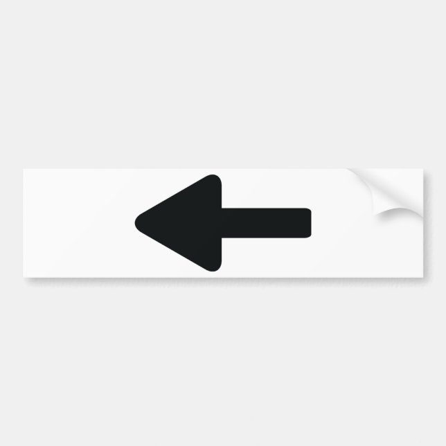 links Ikone des Pfeiles Autoaufkleber (Vorne)