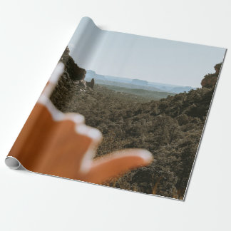 Links menschliche Hand Geschenkpapier