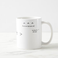 Links- oder rechtshändige Kaffee-Tasse