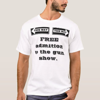 Links, rechtes, FREIES admition zur Gewehrshow T-Shirt