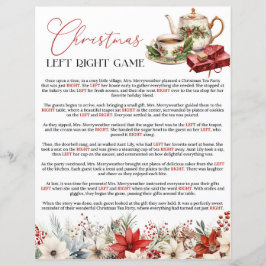 Links Right Floral Christmas Tee Party Game