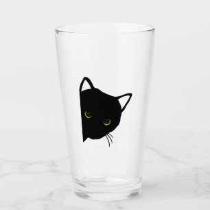 links schwarze Katzenaugen Glas