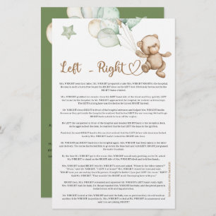 Links Teddy Bear Baby Dusche