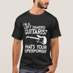 Linkshänder Gitarrist Linke Gitarre Spieler Retro T-Shirt