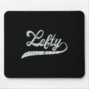 Linkshänder Stolz Southpaw Softll Schrift Mousepad