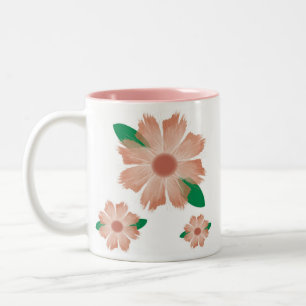 Linkshändige Blume verblaßt Scripture-Tasse - Zweifarbige Tasse