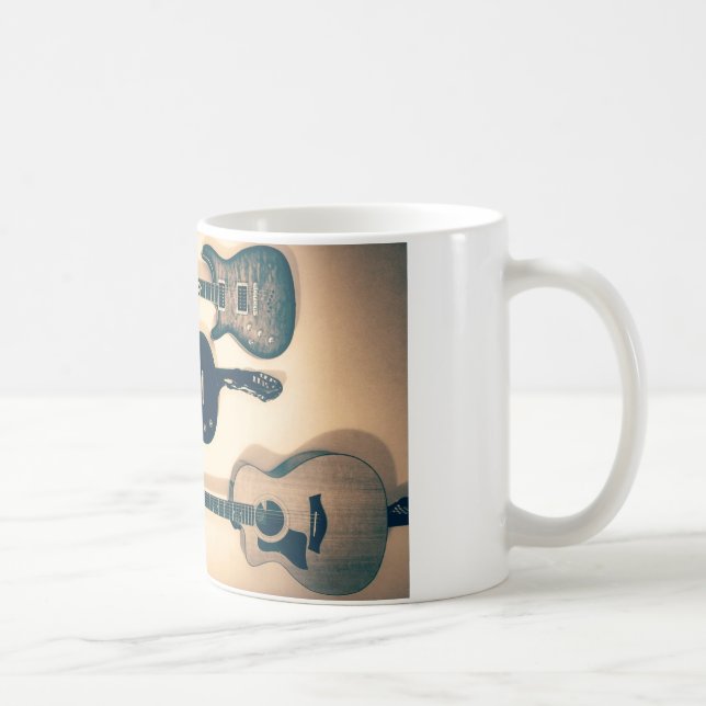Linkshändige Gitarren Kaffeetasse (Rechts)