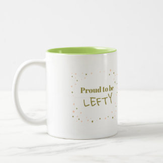 Linkshändige Kaffee-Tasse Zweifarbige Tasse