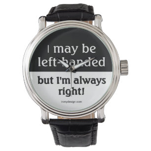Linkshändige Leute Armbanduhr