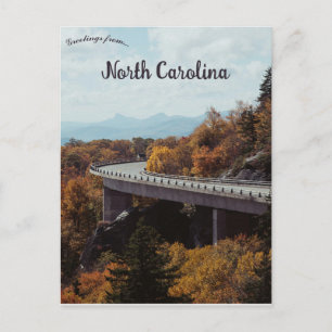 Linn Cove Viadukt in Linville North Carolina Postkarte