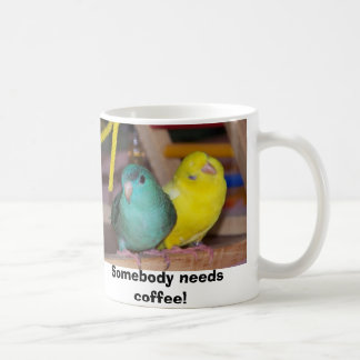 Linnies wachen, jemand benötigt Kaffee auf! Kaffeetasse