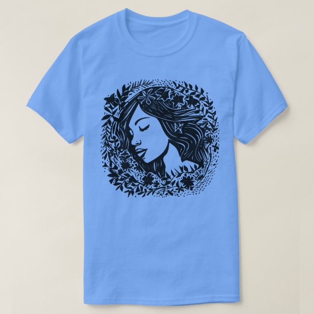 Linocut Woman T-Shirt (Design vorne)