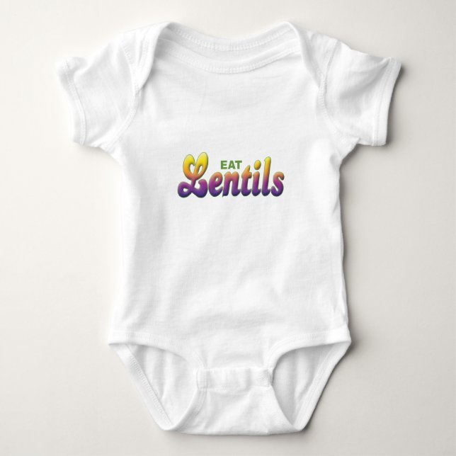 Linsen, essen baby strampler (Vorderseite)