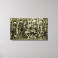 Lintel, das die Dreifaltigkeit darstellt: Siva, Br