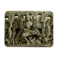 Lintel, das die Dreifaltigkeit darstellt: Siva, Br