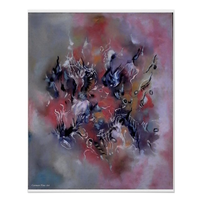 "L'Intensité modulaire". Poster brillant (Devant)