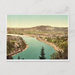 Lintz (d. h. Linz), Gesamtansicht, Oberösterreich, Postkarte